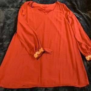 Peek-a-boo Long-sleeve Mini-dress